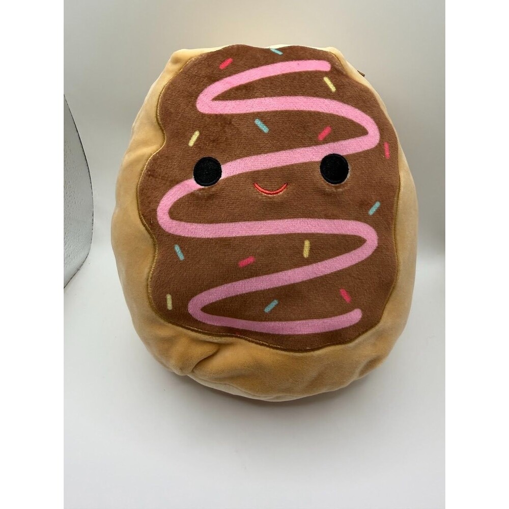 Squishmallows Deja the Donut 8" Plush Chocolate Pink Sprinkles Kellytoy 2022
